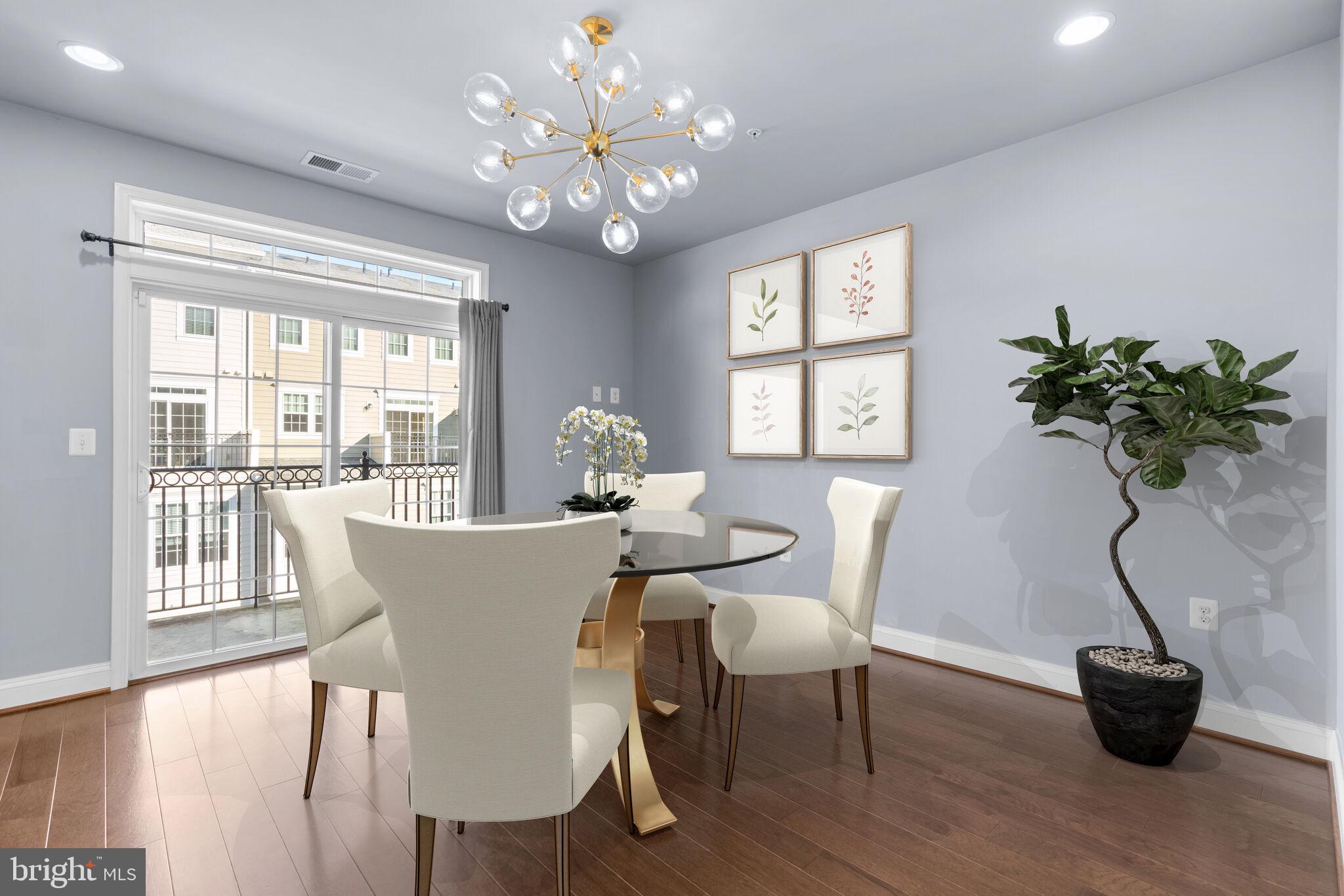 11201 Chase Street, Unit 60 Fulton, MD 20759 - Photo 6 of 40 Virtually Staged Dining Room