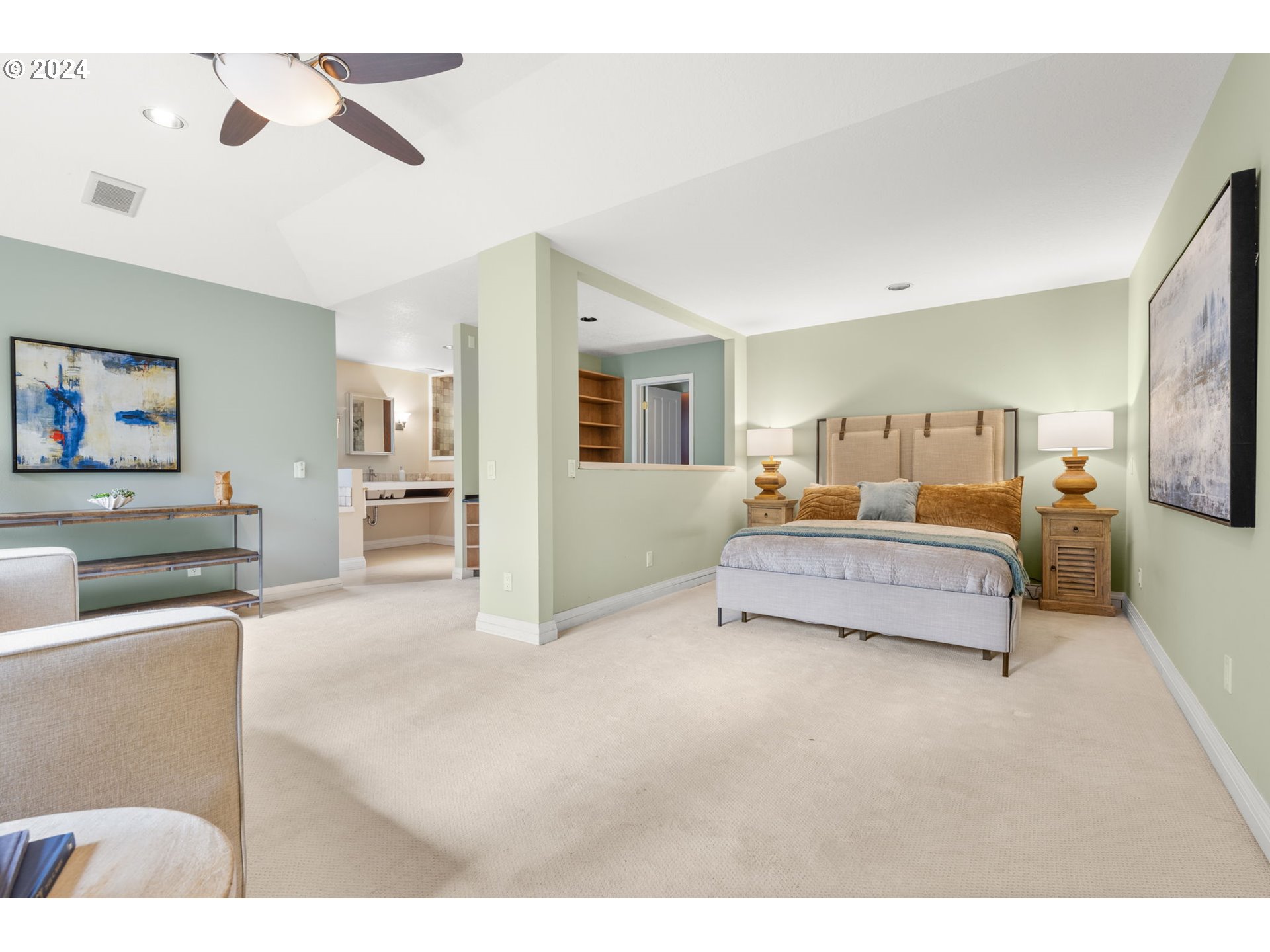 4803 Southwest Stonebrook Court Portland, OR 97239 - Photo 22 of 40 a bedroom with furniture and window