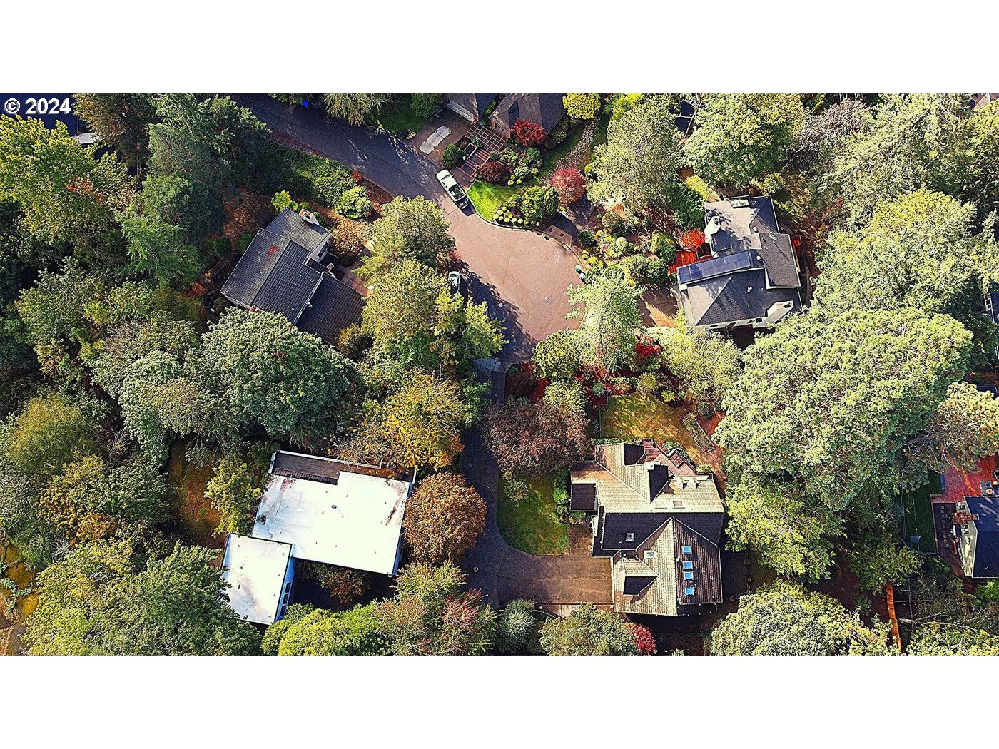4803 Southwest Stonebrook Court Portland, OR 97239 - Photo 39 of 40 an aerial view of a house with a yard