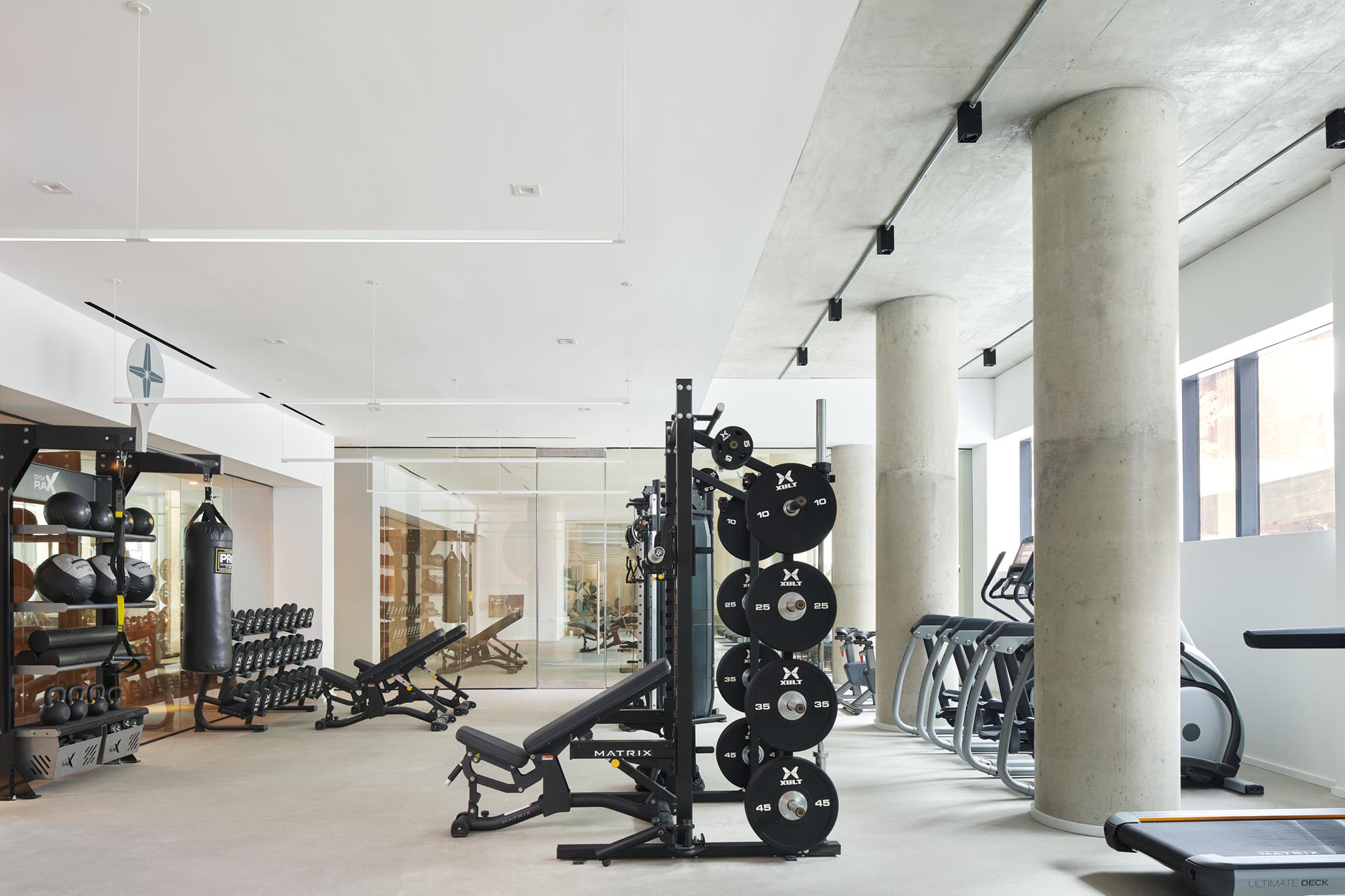 98 Front Street, Unit PH3E Brooklyn, NY 11201 - Photo 13 of 16 a view of a room with gym equipment
