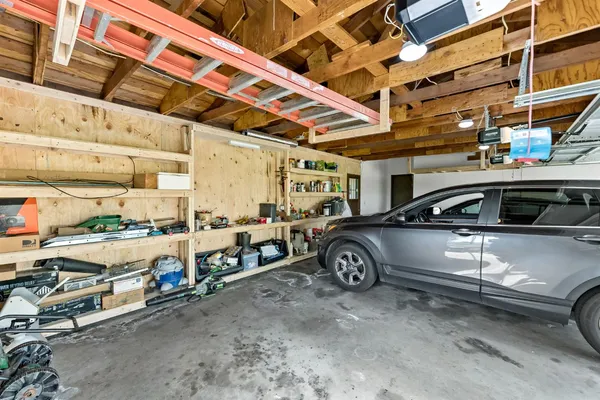 a view of a car garage