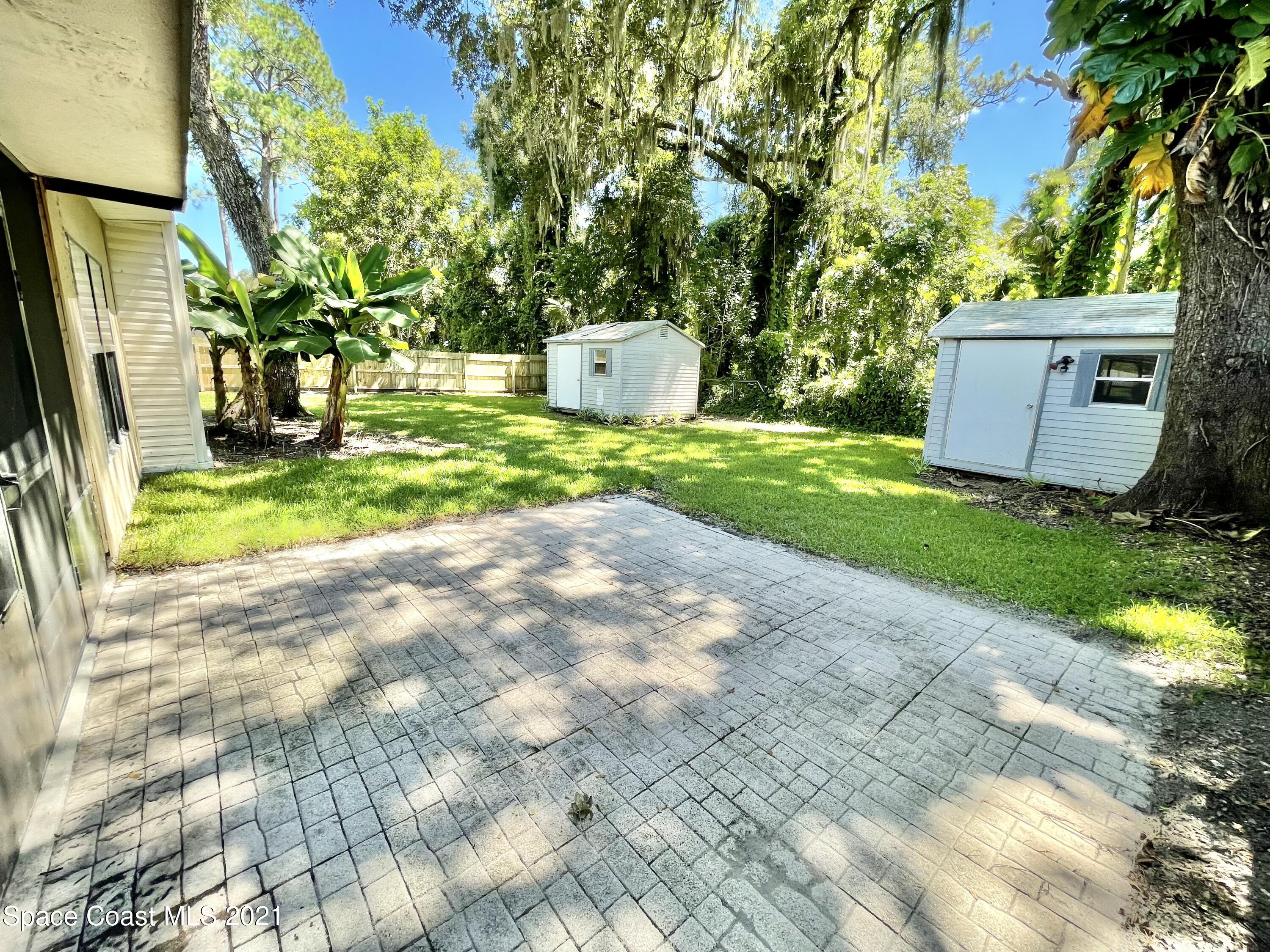 7415 Darien Road Cocoa, FL 32927 - Photo 7 of 12 Backyard