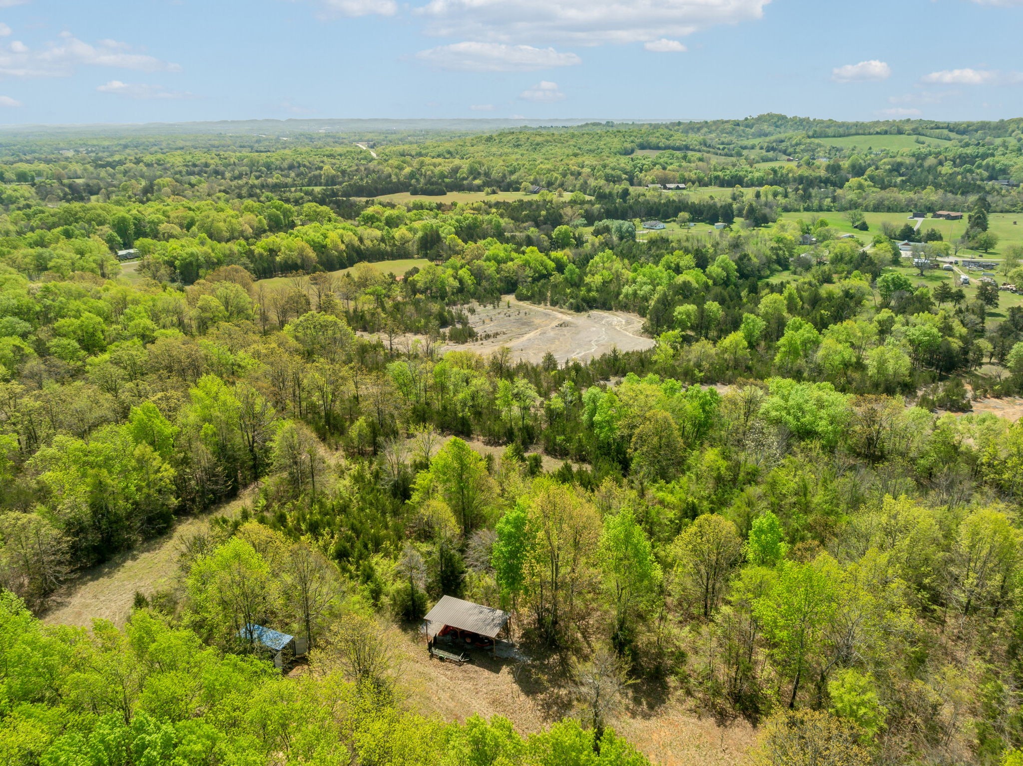 1716 South Berlin Road Lewisburg, TN 37091 - Photo 61 of 78 an aerial view of residential houses with outdoor space and trees