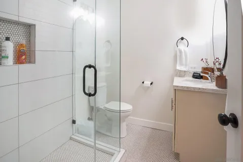 a bathroom with a sink
