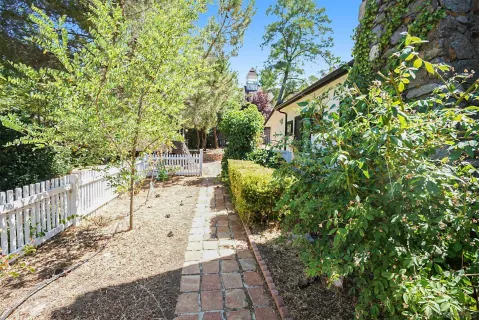 a view of a outdoor space with trees