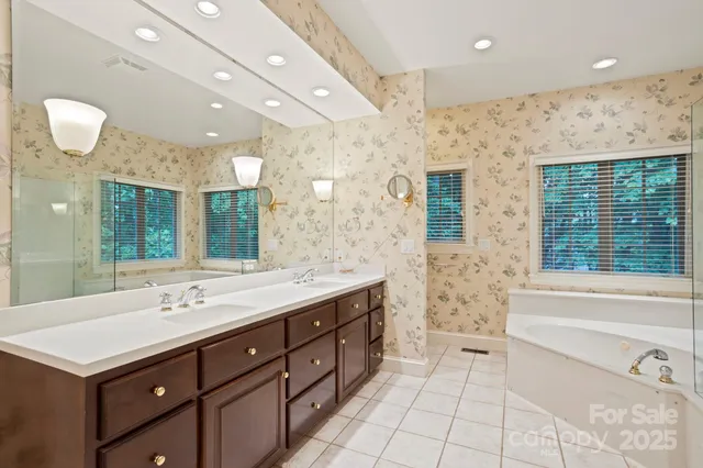 a view of a porch with wooden floor