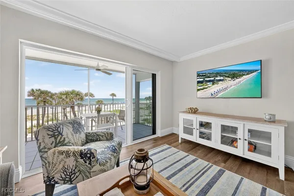 a living room with furniture and a couch