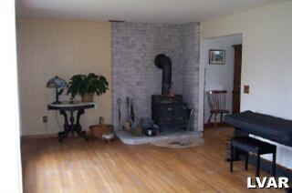 468 Mountain View Road Nazareth, PA 18064 - Photo 3 of 16 Living Room-Hardwood Floors-Wood Burning Stove