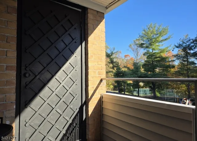 a view of city from a balcony