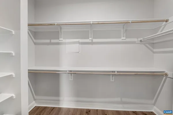 a close view of closet