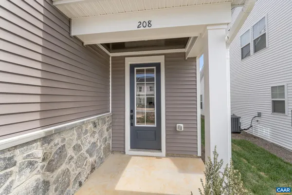 a view of front door of house