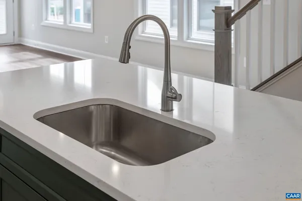 a close view of sink