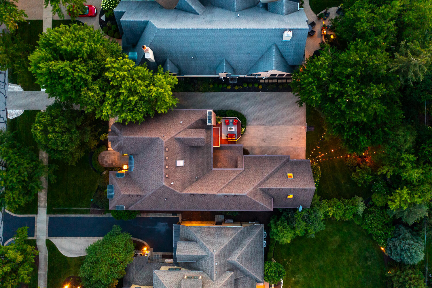 859 East Hillside Road Naperville, IL 60540 - Photo 54 of 62 an aerial view of a house with a yard