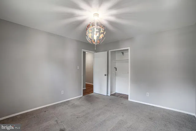 a view of an empty room