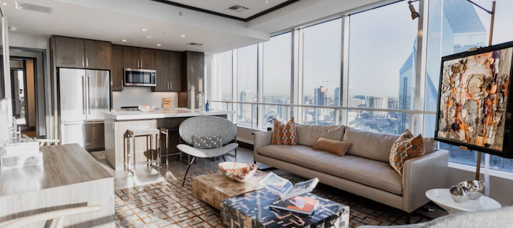high rise living room