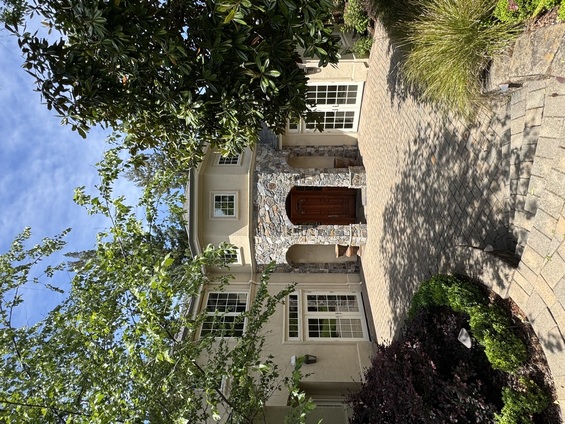 front of a home in menlo park
