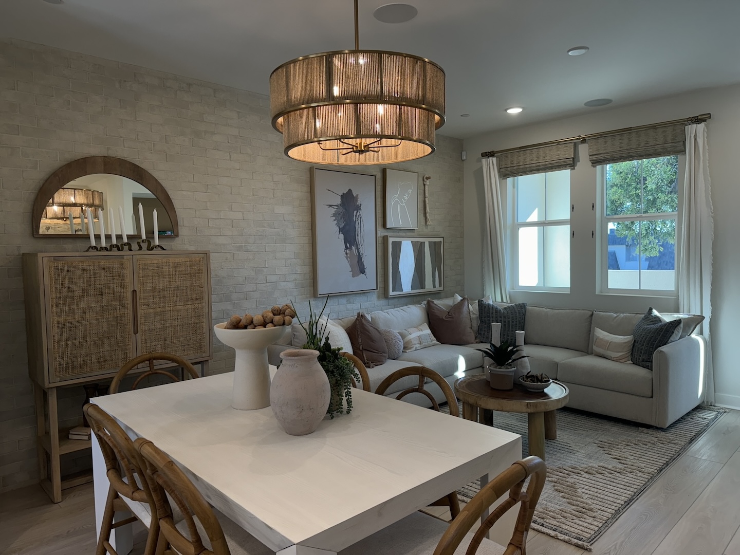 white living room with couch