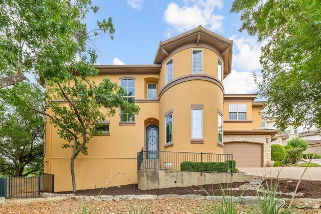 a front view of a house