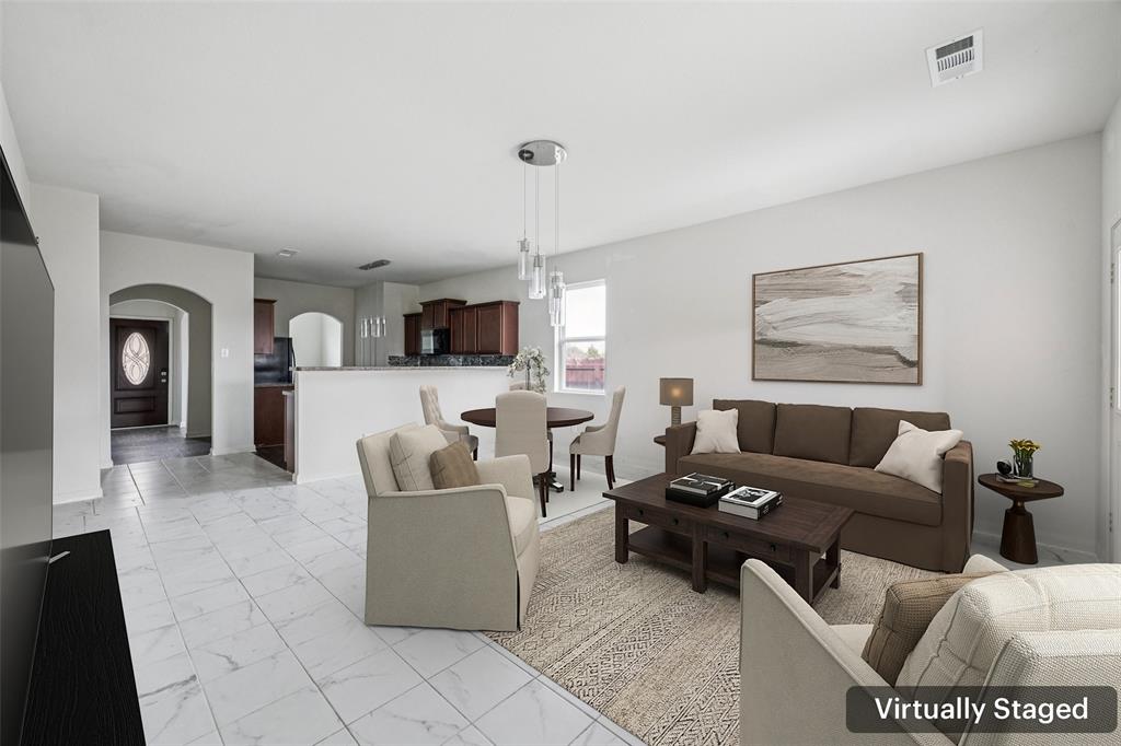 1020 Walnut Ridge Drive Hutchins, TX 75141 - Photo 3 of 28 a living room with furniture and kitchen view