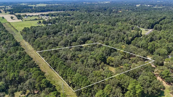 an aerial view of house with a yard