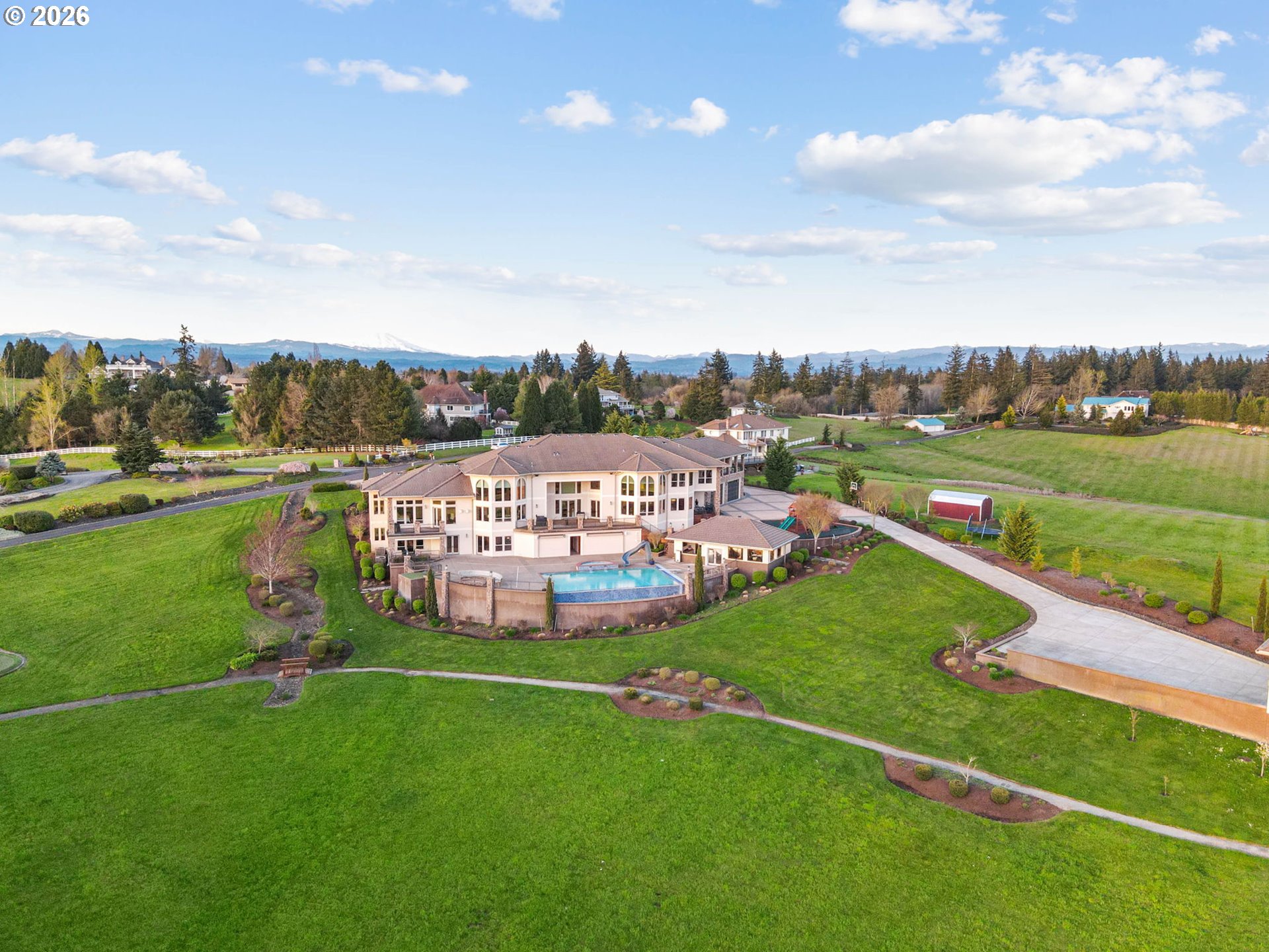 1911 Northwest 206th Street Ridgefield, WA 98642 - Photo 24 of 31 a view of a garden with an ocean