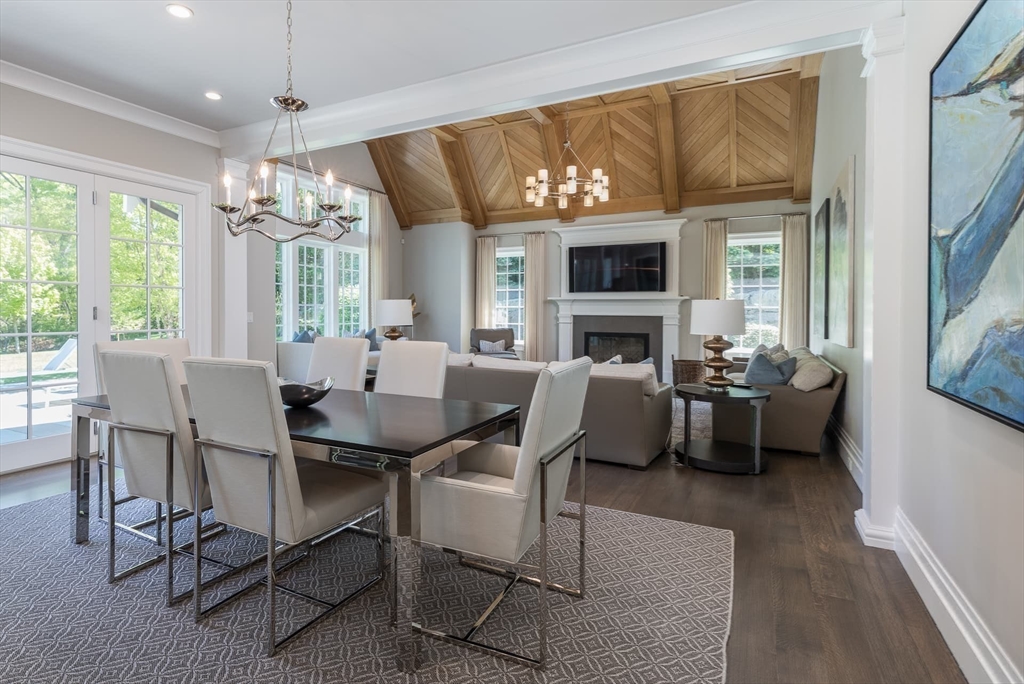8 Hidden Road Weston, MA 02493 - Photo 13 of 42 a view of a dining room with furniture window and outside view