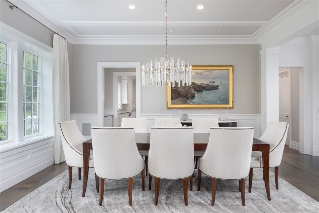 8 Hidden Road Weston, MA 02493 - Photo 10 of 42 a view of a dining room with furniture window and outside view