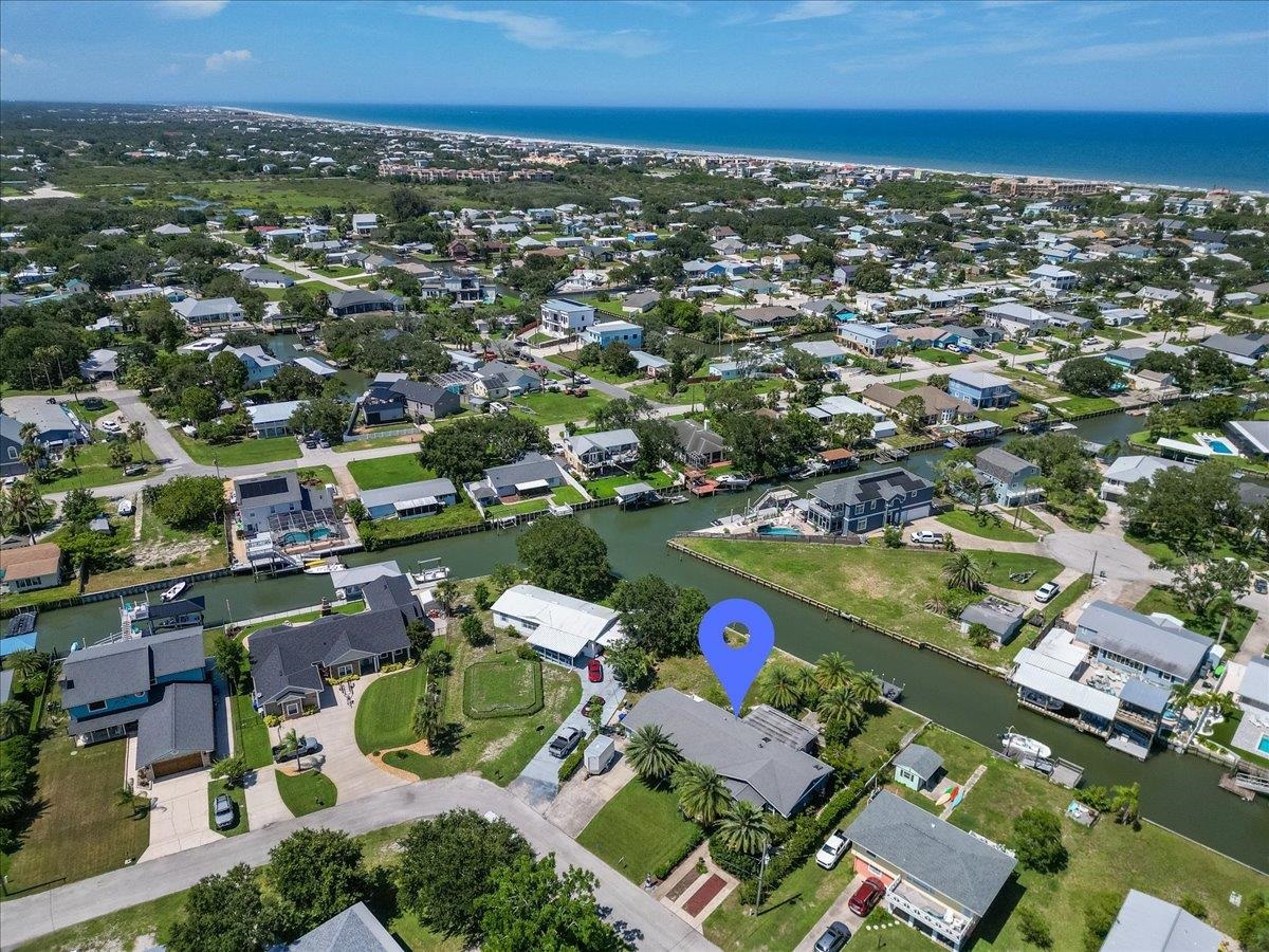 6342 Salado Road St. Augustine, FL 32080 - Photo 63 of 74 an aerial view of residential houses with outdoor space and trees all around