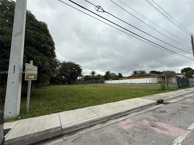 a view of a garden from a building