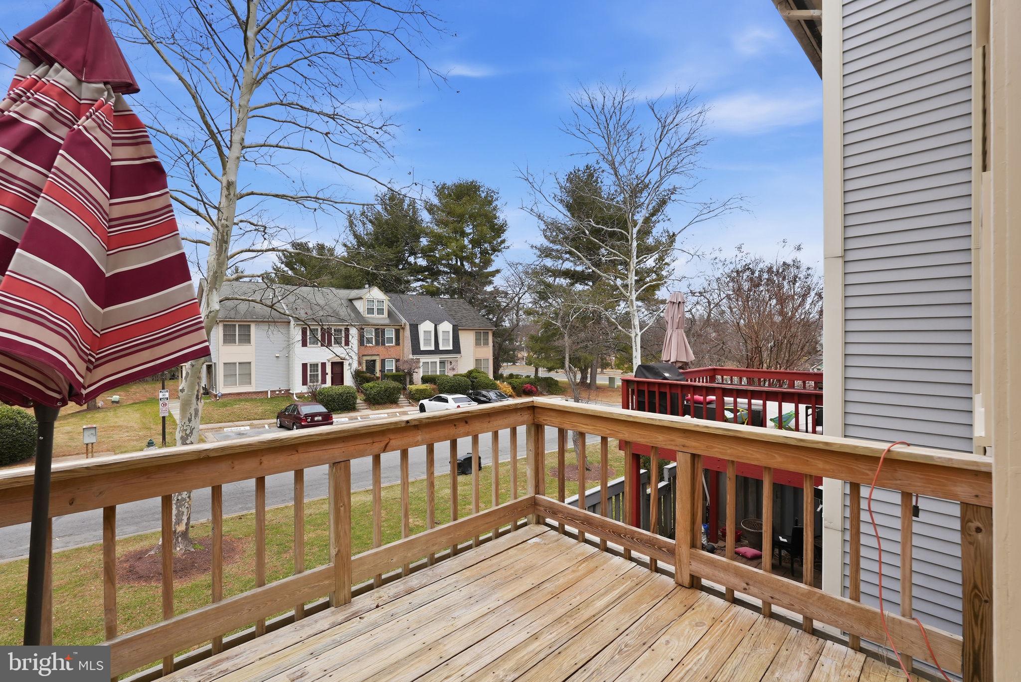 8647 Hawk Run Terrace Gaithersburg, MD 20886 - Photo 7 of 22 Upper Level Rear Deck