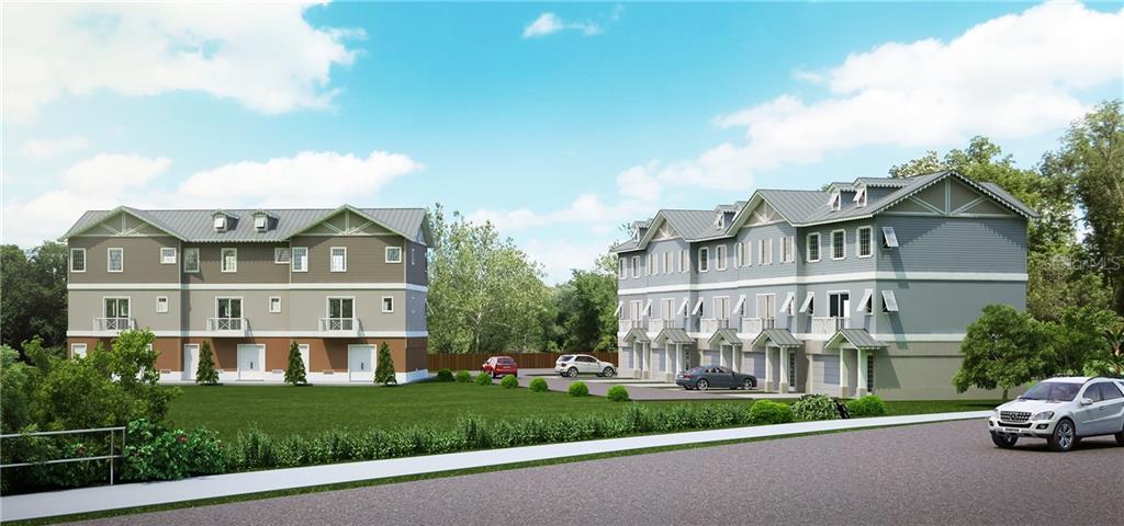 5738 Biscayne Court, Unit 4 New Port Richey, FL 34652 - Photo 1 of 1 3D Rendering of Waters Edge at Mariners Way West View - For Sale New Construction Waterfront Townhomes Gulf Harbors New Port Richey Florida
