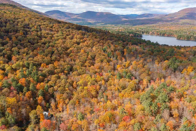 a view of an outdoor space and mountain view