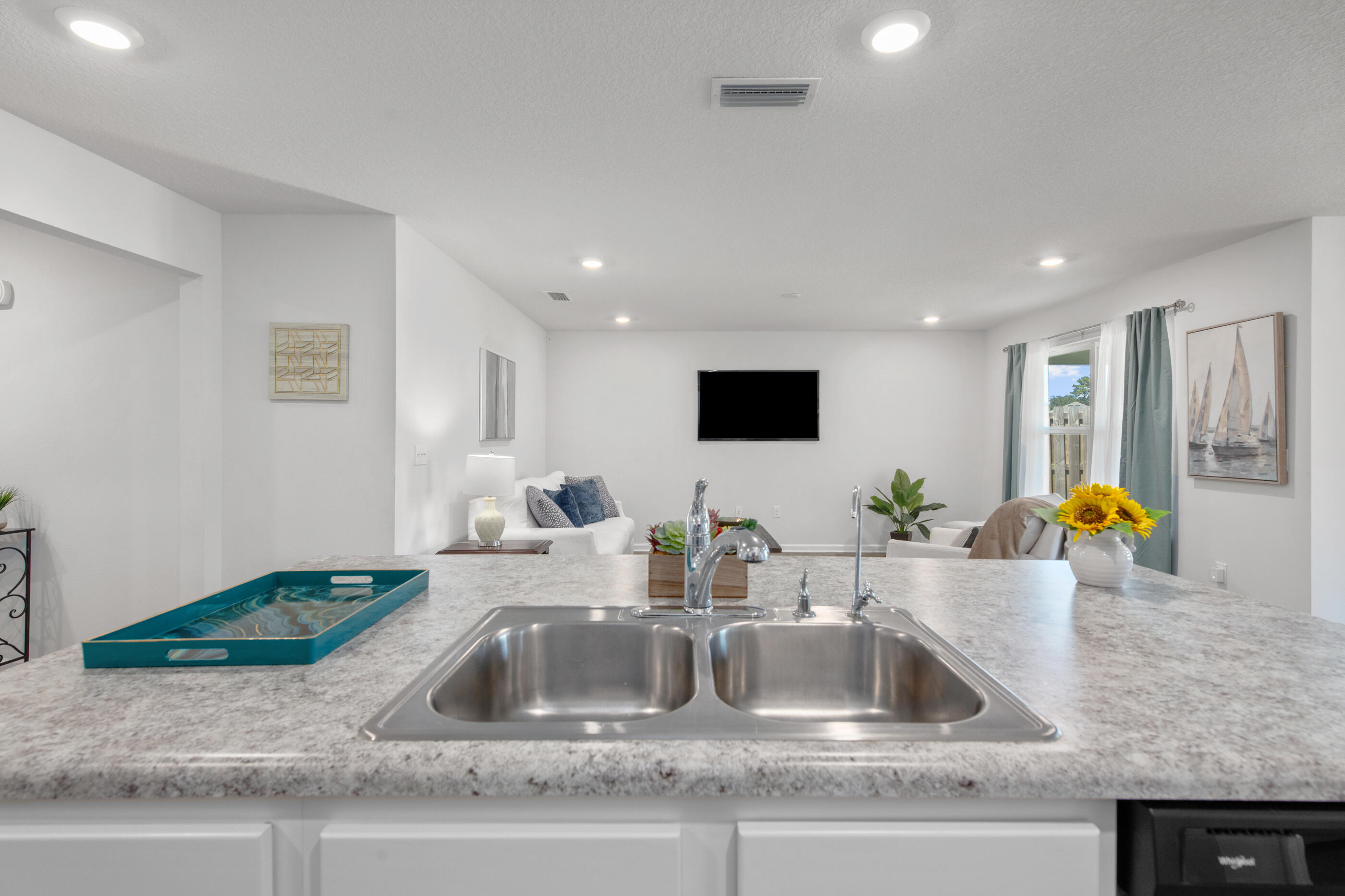 193 This Way Freeport, FL 32439 - Photo 11 of 56 a kitchen with a sink and a counter top space