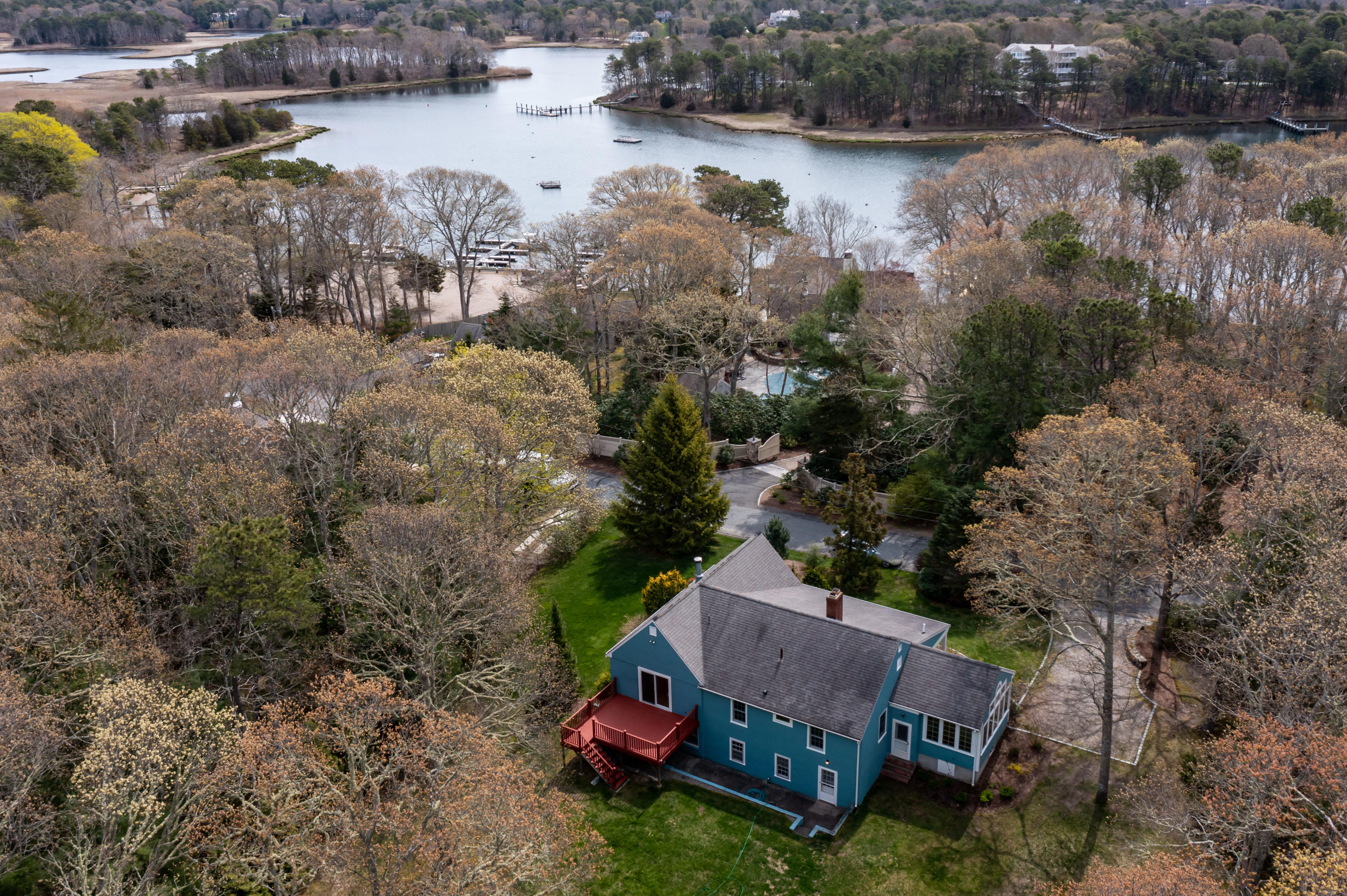 194 Cedar Tree Neck Road Marstons Mills, MA 02648 - Photo 2 of 58 aerial to Prince Cove