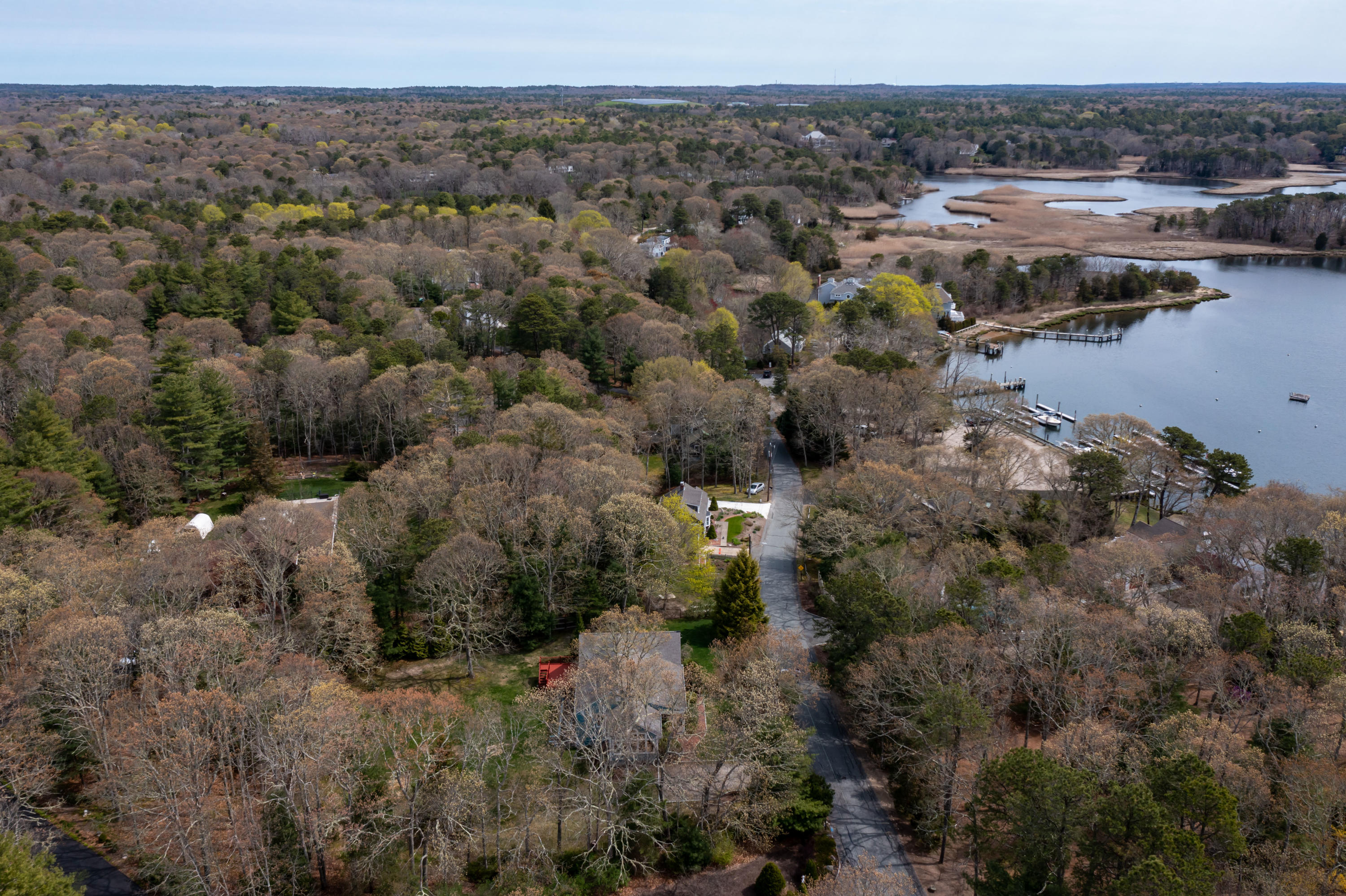 194 Cedar Tree Neck Road Marstons Mills, MA 02648 - Photo 33 of 58 aerial to Marstons Mills Rvr