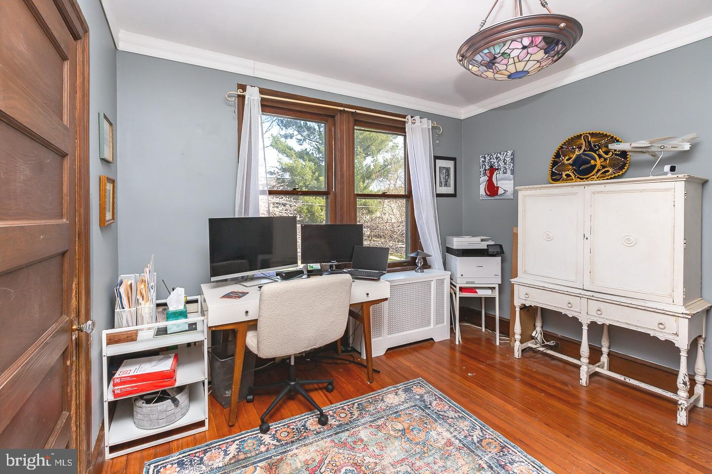 251 Sagamore Road Havertown, PA 19083 - Photo 22 of 41 a workspace with furniture hardwood and a window