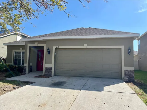 a front view of a house