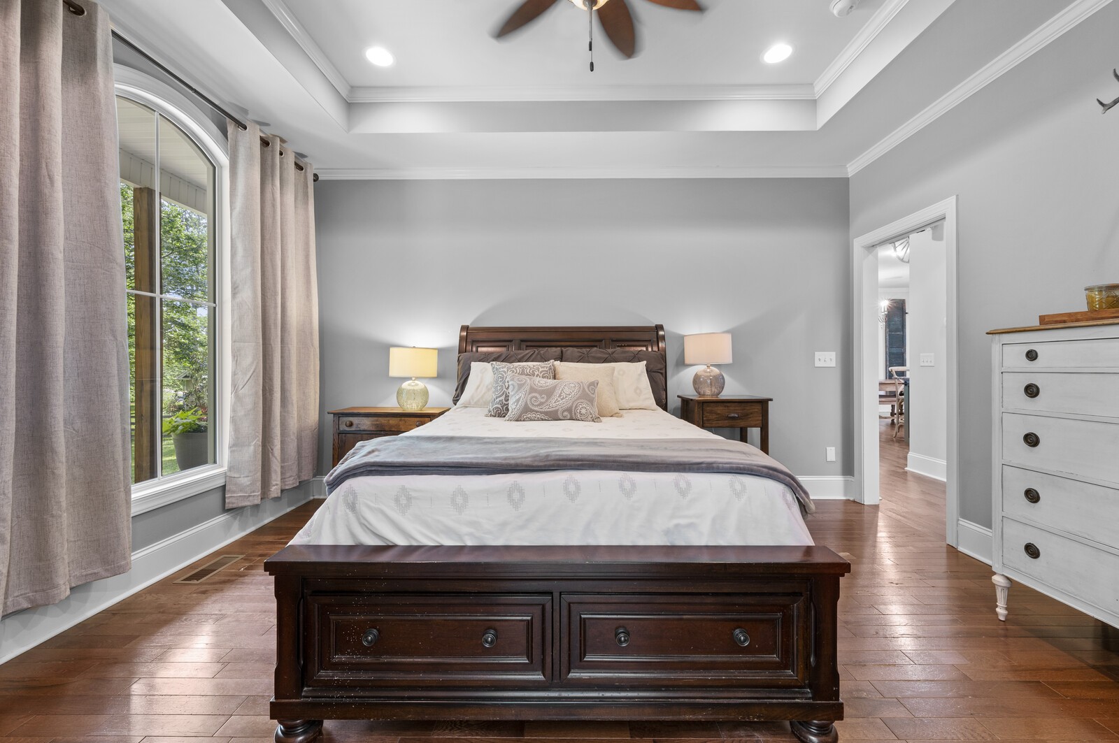 1082 Meeks Cemetery Road Burns, TN 37029 - Photo 13 of 26 a bedroom with a bed and wooden floor