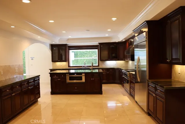 a view of a room with a small space