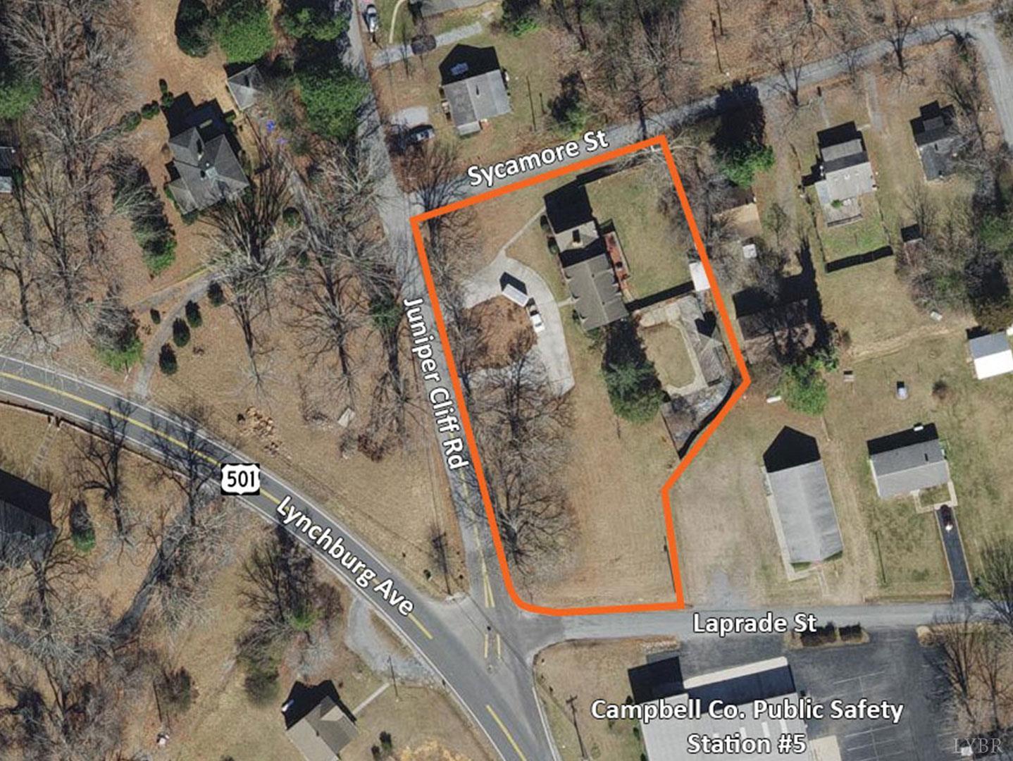 109 Juniper Cliff Road Brookneal, VA 24528 - Photo 3 of 13 an aerial view of a house with a yard