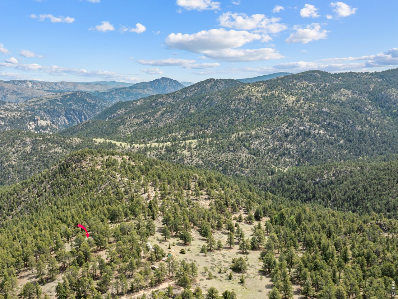 1825 Soul Shine Road Drake, CO 80515 - Photo 34 of 34 Looking North. Yurt at red arrow