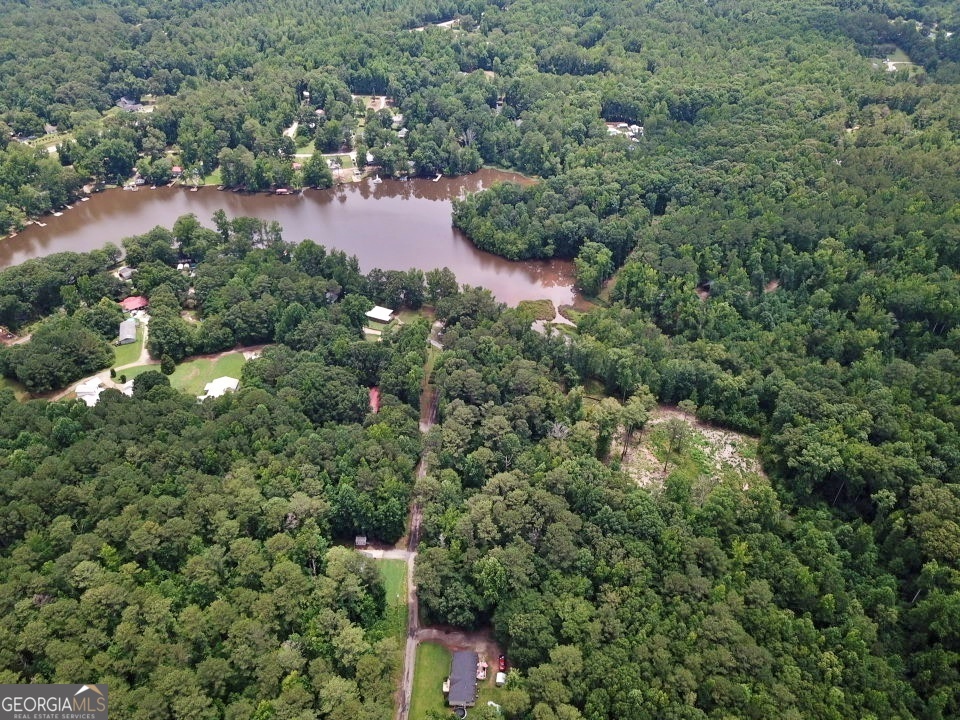 Lot 184 Southern Shores Road Jackson, GA 30233 - Photo 4 of 16 an aerial view of residential house with outdoor space and trees all around