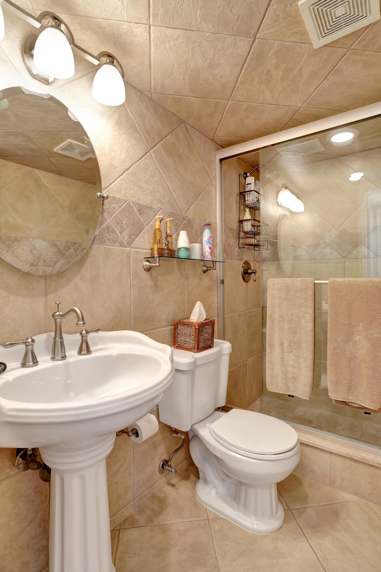 3001 South Course Drive, Unit 508 Pompano Beach, FL 33069 - Photo 19 of 36 a bathroom with a sink a toilet and shower