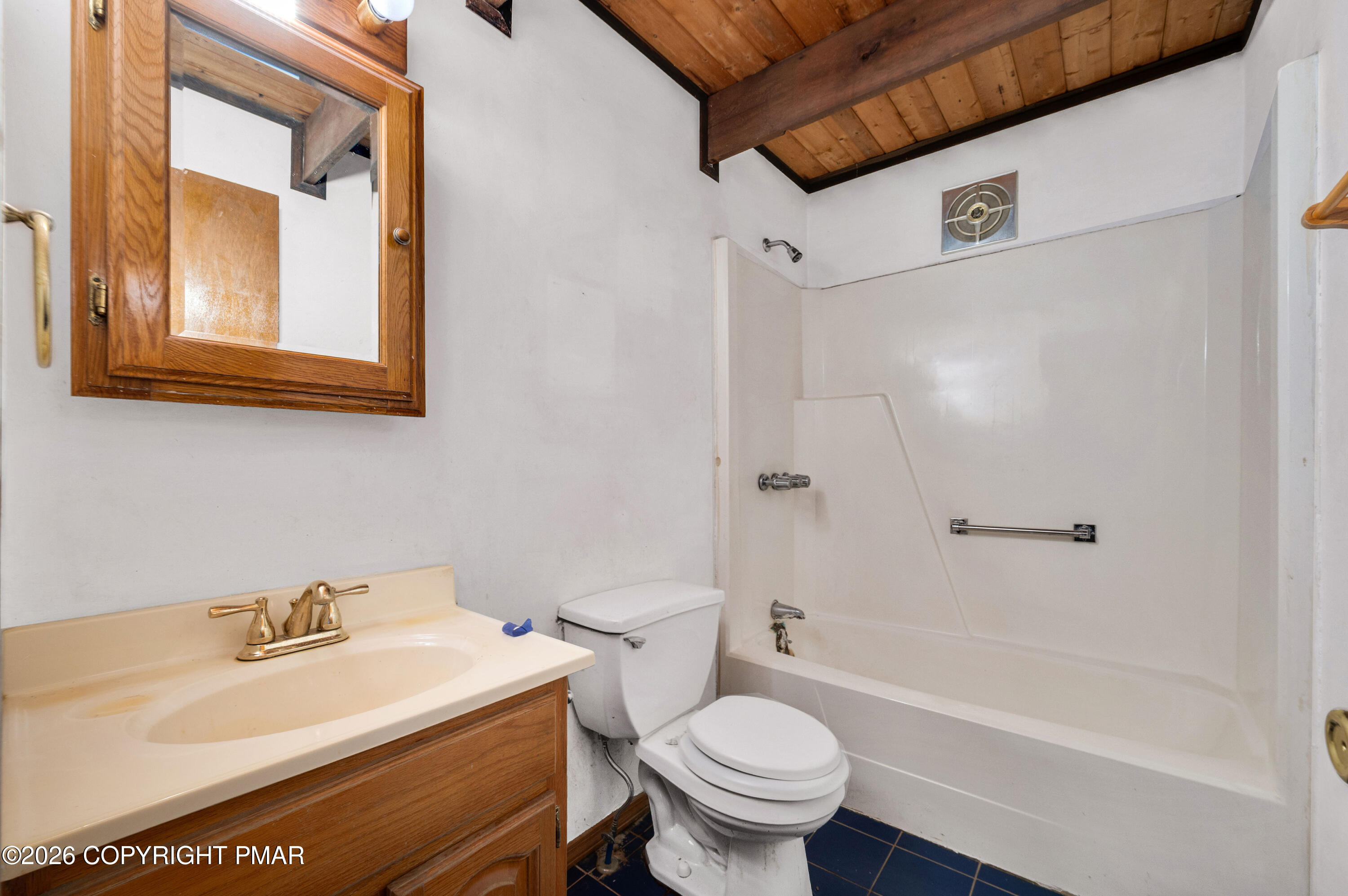 5791 Decker Road Bushkill, PA 18324 - Photo 17 of 17 a bathroom with a sink toilet and shower
