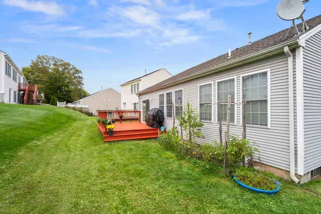 a house view with a garden space