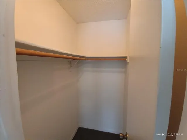 a close view of closet