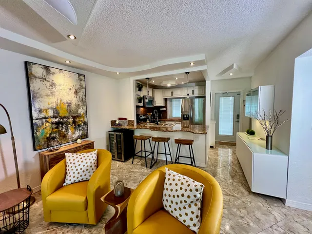 a bathroom with a mirror and a shower