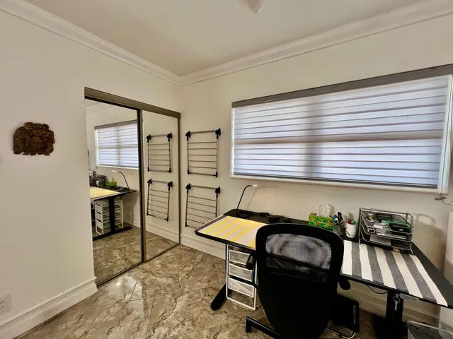 a view of a flower in a garden