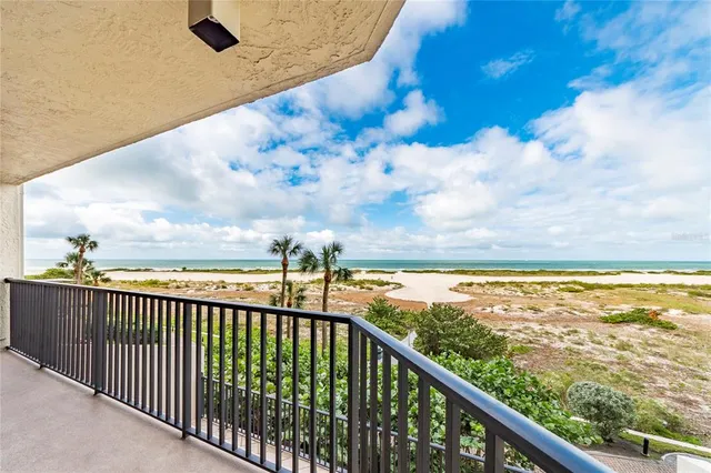 a view of sky from balcony