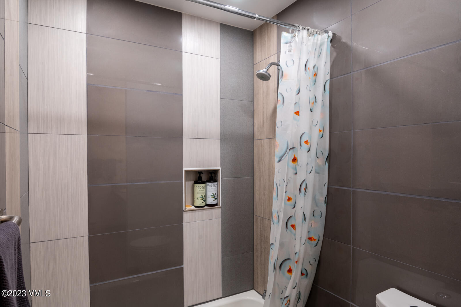 211 Nottingham Road, Unit D Avon, CO 81620 - Photo 23 of 35 a bathroom with a shower and a toilet